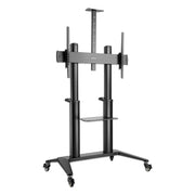 Manhattan 70" - 120" Aluminum Heavy-Duty Large-Screen Height-Adjustable Multimedia TV Cart | 462341 Mobile Trolley Manhattan