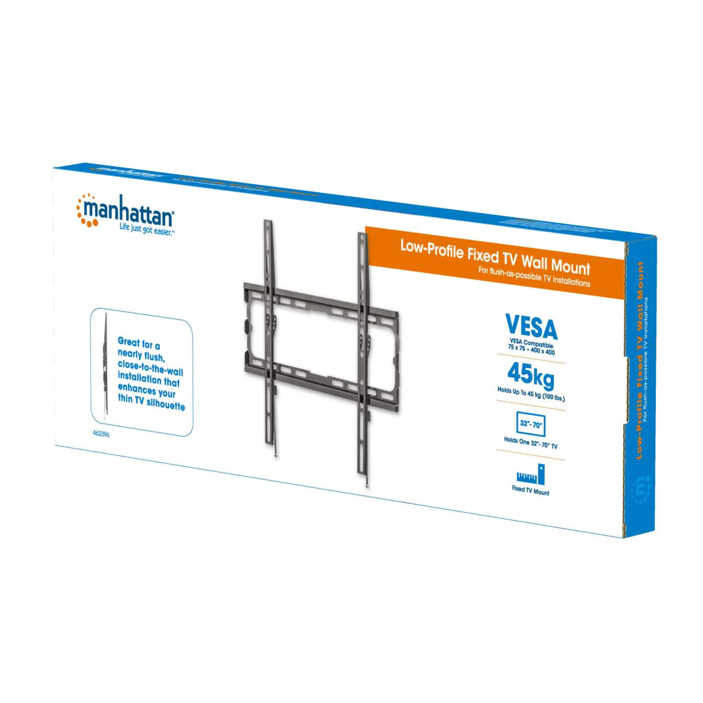 Manhattan 32" - 70" Ultra Thin Fixed TV Wall Mount | 462396 Wall Mount Bracket Manhattan