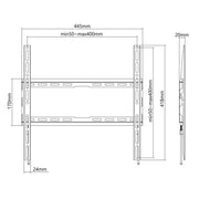 Manhattan 32" - 70" Ultra Thin Fixed TV Wall Mount | 462396 Wall Mount Bracket Manhattan