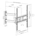 Manhattan 462419 Full-Motion TV Wall Mount With Post-Leveling Adjustment