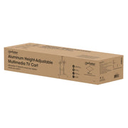 Manhattan 60" - 100" Aluminum Height-Adjustable Multimedia TV Cart | 462563 Mobile Trolley Manhattan