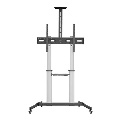 Manhattan 60" - 100" Aluminum Height-Adjustable Multimedia TV Cart | 462563 Manhattan Display Trolley Manhattan