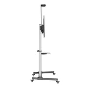 Manhattan 60" - 100" Aluminum Height-Adjustable Multimedia TV Cart | 462563 Mobile Trolley Manhattan