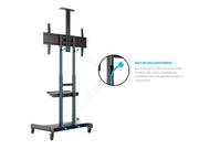 Multibrackets 55"-80" Height Adjustable Mobile Trolley & Camera Holder Mobile Trolley Multibrackets