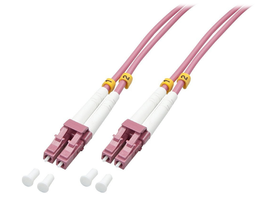 Lindy 15m LC-LC OM4 50/125 Fibre Optic Patch Cable | 46345 InfiniBand & Fibre Optic Cables Lindy