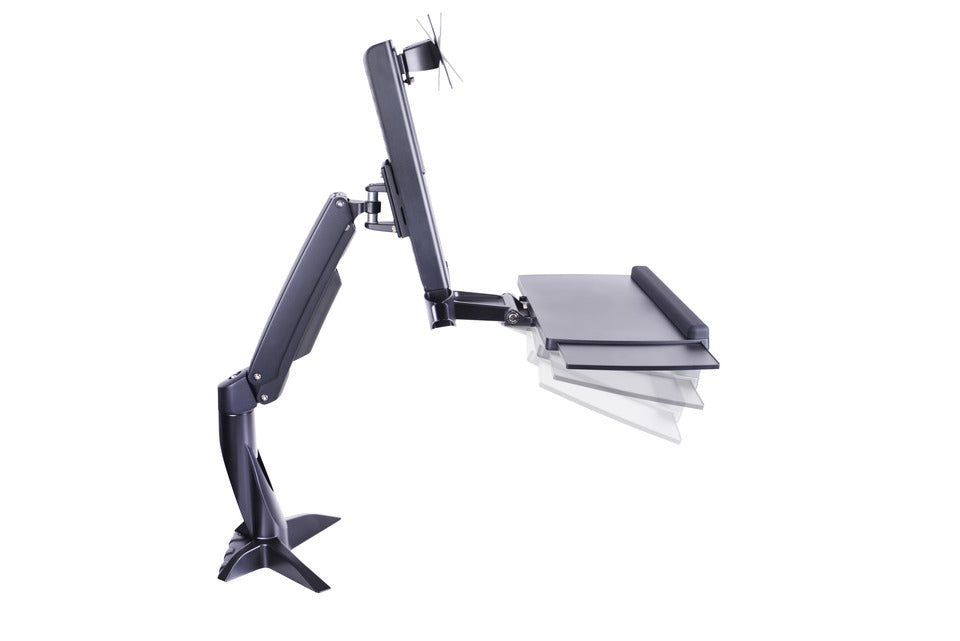 Multibrackets M Flex Desk Workstation | For 15" - 27" Screens Monitor Arm Desk Mount Multibrackets