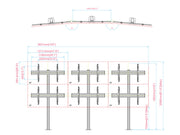 Multibrackets MBFMC3x2U M Pro Series Video Wall Floormount - 600x400 Floor Stand Multibrackets