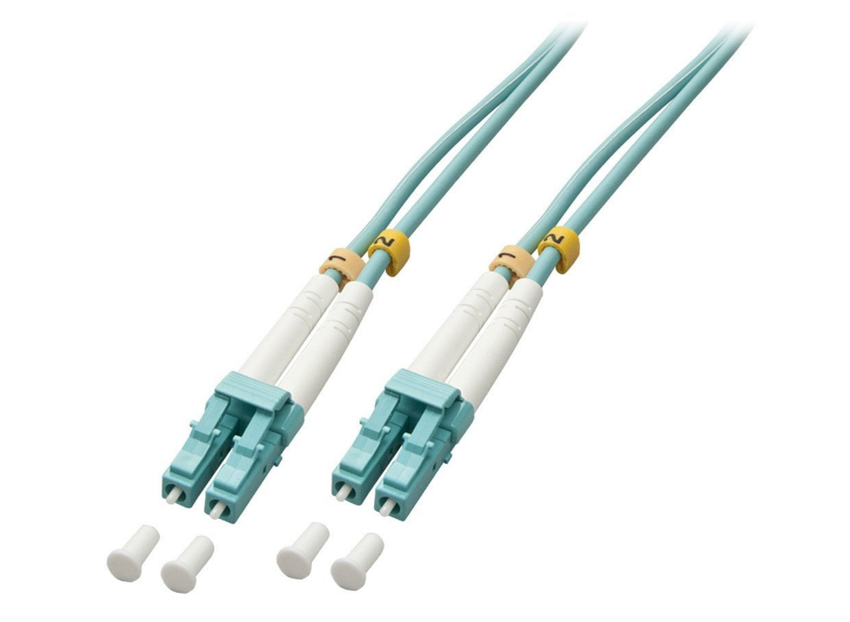 Lindy 50m LC-LC OM3 50/125 Fibre Optic Patch Cable | 46402 InfiniBand & Fibre Optic Cables Lindy