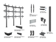 Multibrackets MBFMC3x3U M Pro Series Video Wall Floormount - 600x400 Floor Stand Multibrackets