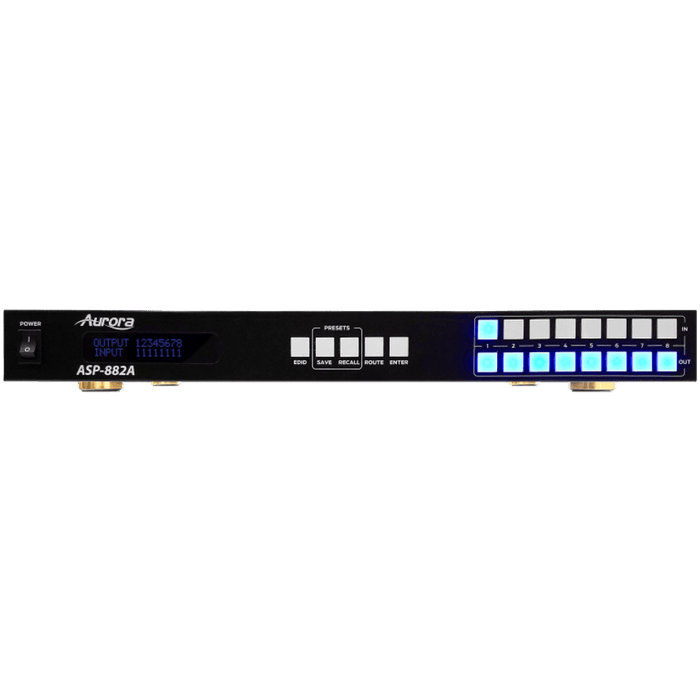 Aurora Multimedia ASP-882A 8x8 HDMI 2.0A Matrix 4K60Hz UHD Matrix Switcher Aurora