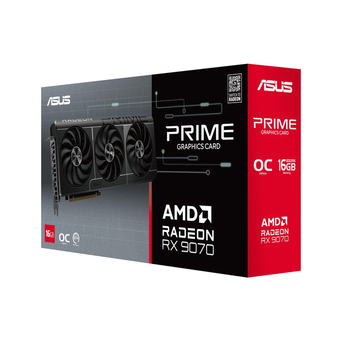 ASUS Prime Radeon™ RX 9070 OC Edition 16GB GDDR6 Graphics Card | 90YV0LI1-M0NA00 Asus Graphics Card Asus