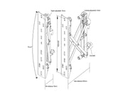 Multibrackets M Pro Series M Push in Pop out VESA - 400 Wall Mount Bracket Multibrackets
