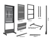 Multibrackets M Pro Series Wheelbase Indoor Enclosure Totem - 55" Floor Stand Multibrackets