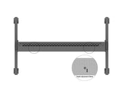 Multibrackets M Pro Series Wheelbase Indoor Enclosure Totem - 55" Floor Stand Multibrackets