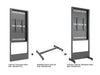 Multibrackets M Pro Series Wheelbase Indoor Enclosure Totem - 55"