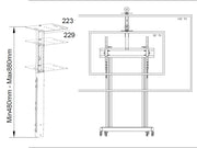 Multibrackets M Public Floorstand Heavy Duty Camera Holder - Black | 7350073734849