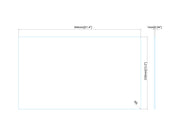 Multibrackets M Pro Series 22" Enclosure - Safety Sheet Polycarbonate Signage Display Enclosures Multibrackets