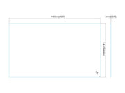 Multibrackets M Pro Series 50" Enclosure - Safety Sheet Polycarbonate Signage Display Enclosures Multibrackets