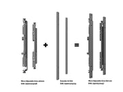 Multibrackets MBW1U Micro Adjustable M Wallmount Pro - (65"-120") Wall Mount Bracket Multibrackets