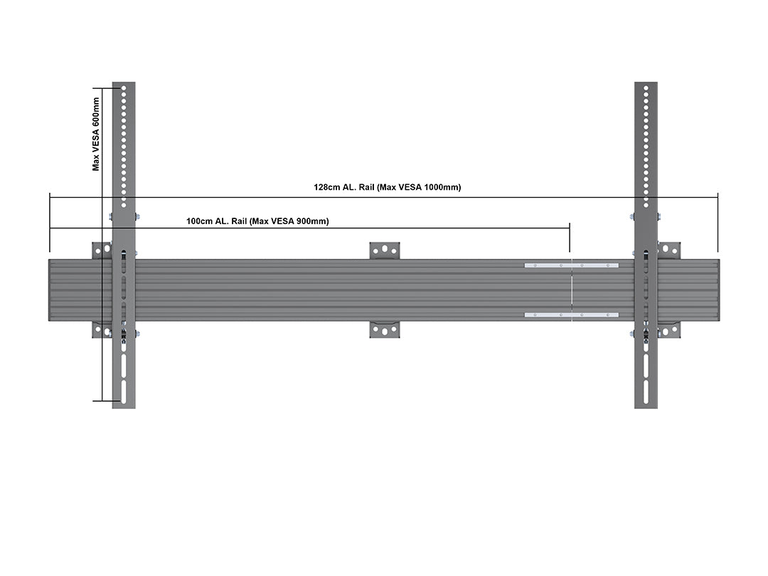 Multibrackets MBW1U M 1000 Tilt Wallmount Pro - Up to 65"-120" Screen Wall Mount Bracket Multibrackets