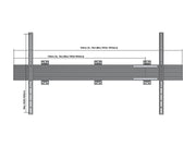 Multibrackets MBW1U Fixed M Wallmount Pro - (65"-120") Wall Mount Bracket Multibrackets