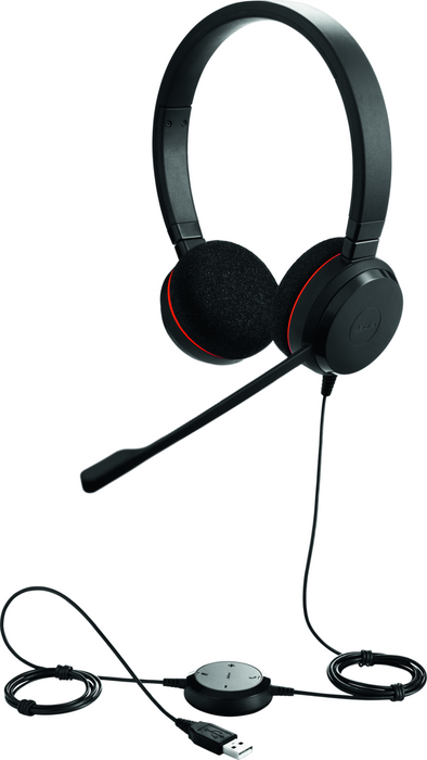 Jabra EVOLVE 20 Wired Over-the-head Stereo Headset