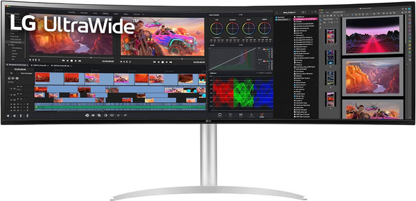 LG 49WQ95C-W 49'' 32:9 UltraWide™ Dual QHD 144Hz Nano IPS™ Curved Monitor Desktop Monitor LG