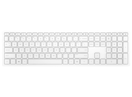 HP Pavilion 600 Wireless Keyboard – Full-Size German Layout (White) | 4CF02AA#ABD Keyboard & Mouse HP