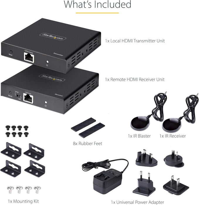 Startech 4K UHD Extender Kit up to 70m Range | 4K70IC-EXTEND-HDMI AV Extender Startech