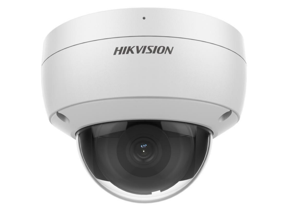Hikvision 8MP DarkFighter AcuSense Vandal-Resistant Dome IP Network Camera with Built-In Mic 2.8mm White | DS-2CD2186G2-ISU-2.8MM-WHITE Dome IP Cameras Hikvision