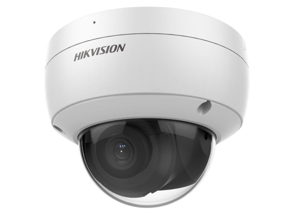 Hikvision 8MP DarkFighter AcuSense Vandal-Resistant Dome IP Network Camera with Built-In Mic 2.8mm White | DS-2CD2186G2-ISU-2.8MM-WHITE Dome IP Cameras Hikvision