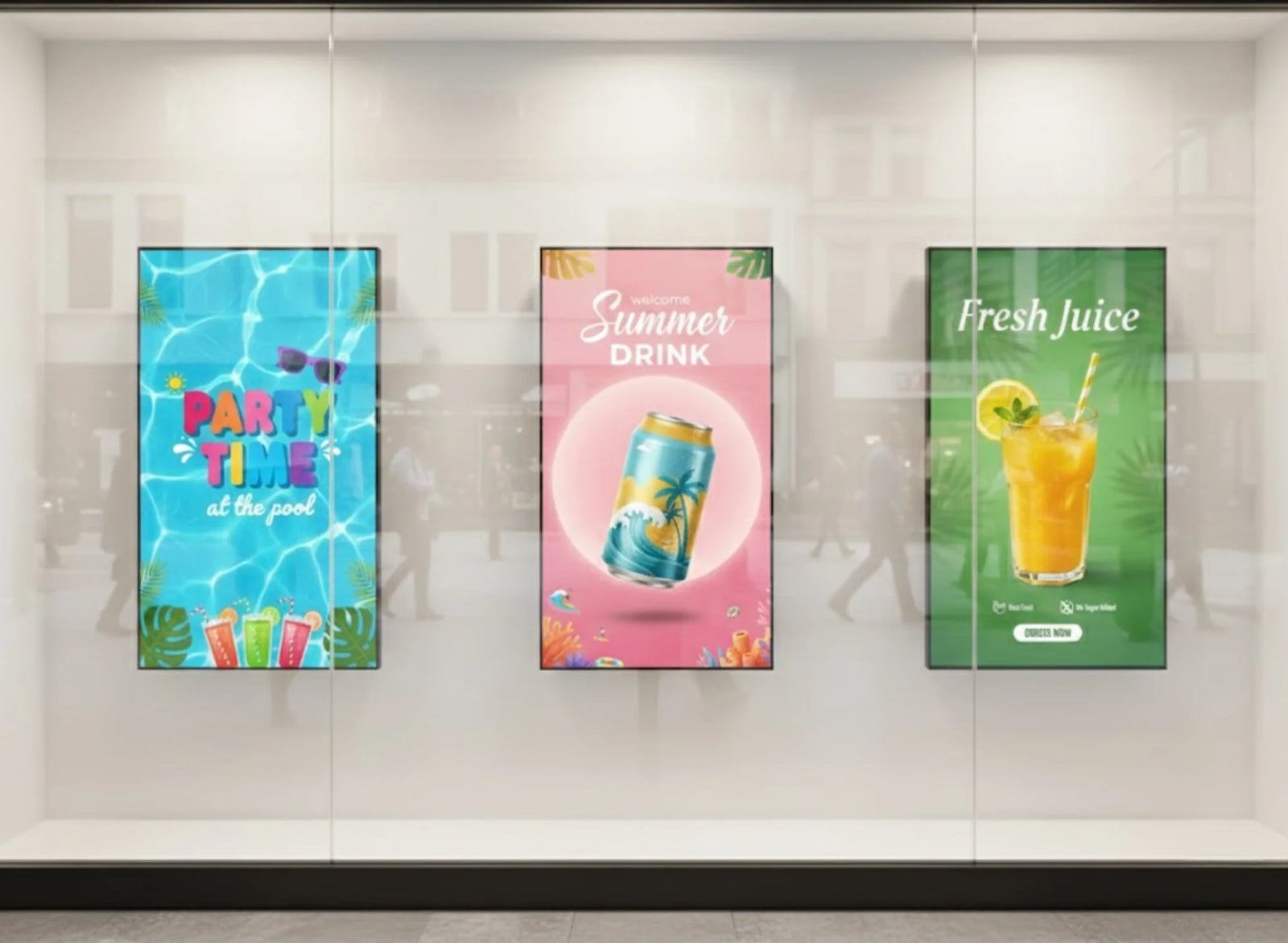 Moove SM32UHB2 32" FHD 4000 cd/m² High Brightness Window Display Android 14 High Brightness Digital Signage ScreenMoove