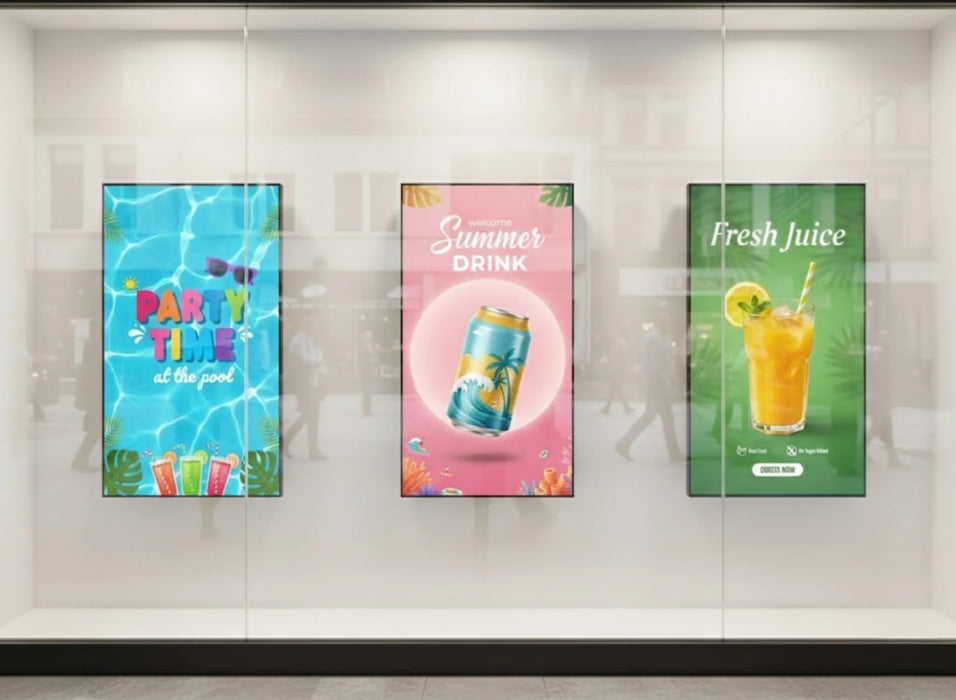 Moove SM49UHB2 49" 4K 4000 cd/m² High Brightness Window Display Android 14 High Brightness Digital Signage ScreenMoove