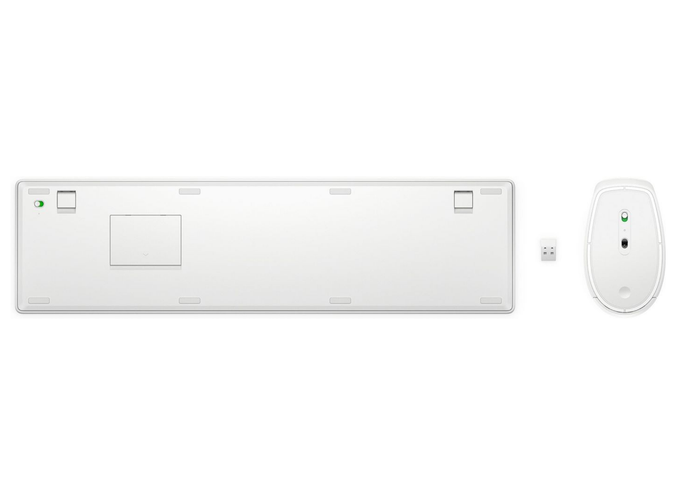 HP 650 Wireless Keyboard and Mouse Combo – Full-Size, White | 4R016AA#ABH Keyboard & Mouse HP