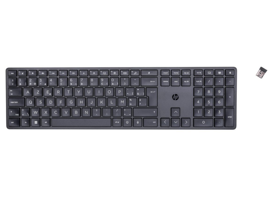 HP 450 Wireless Programmable Keyboard – Full-Size AZERTY (Belgian) | 4R184AA#AC0 Keyboard & Mouse HP