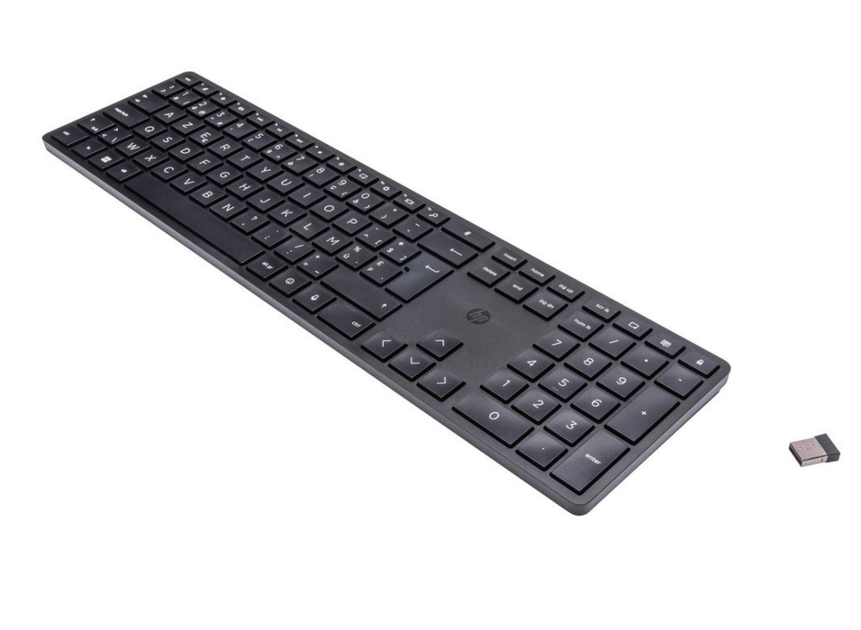 HP 450 Wireless Programmable Keyboard – Full-Size AZERTY (Belgian) | 4R184AA#AC0 Keyboard & Mouse HP