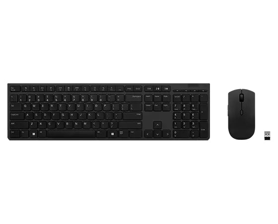 Lenovo 4X31K03967 Professional Wireless Rechargeable Combo Keyboard and Mouse-UK English Keyboard & Mouse Lenovo