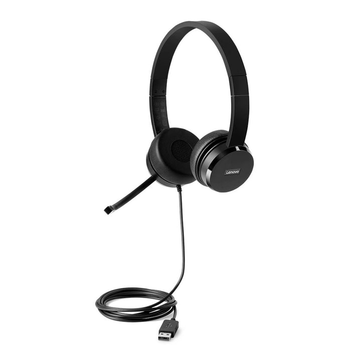 Lenovo Stereo Wired Black Headset | 4XD0X88524 Headset Lenovo