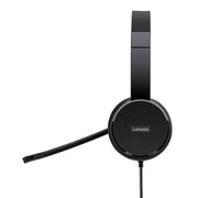 Lenovo Stereo Wired Black Headset | 4XD0X88524 Headset Lenovo