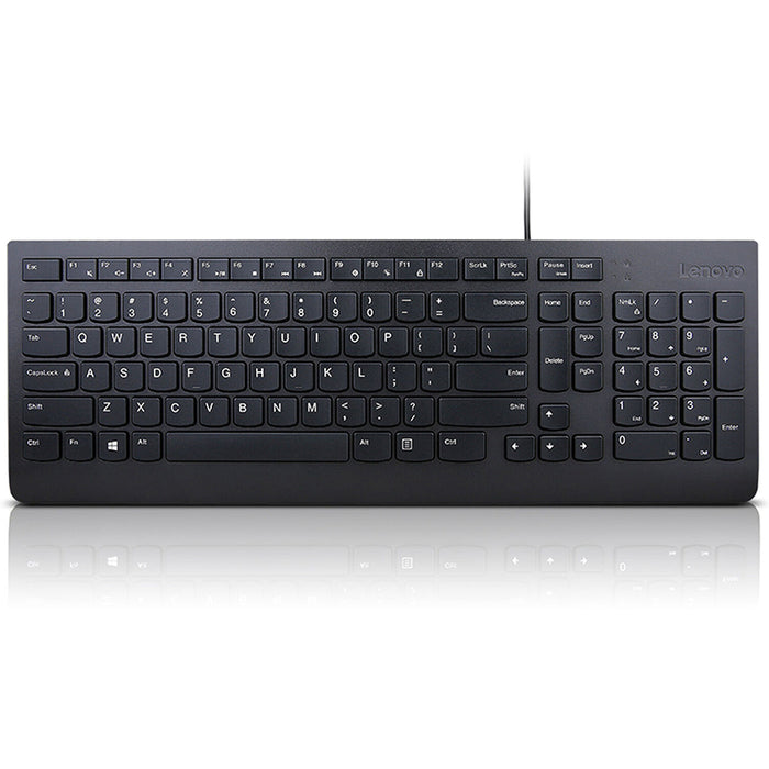 Lenovo 4Y41C68680 Essential Wired Keyboard Black - UK English Keyboard & Mouse Lenovo
