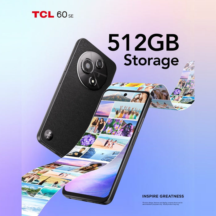 TCL 60 SE 6.7" Dual SIM Android 15 4G USB Type-C 8 GB/512 GB 5200 mAh Black | T517H-2ALCA112 Smartphone TCL