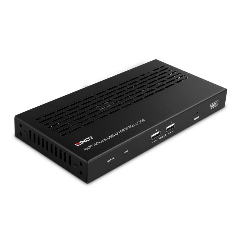 Lindy 4K30 HDMI & USB over IP System - Decoder | 38397 AV Extender Lindy