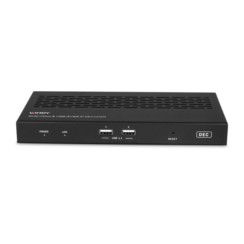 Lindy 4K30 HDMI & USB over IP System - Decoder | 38397 AV Extender Lindy