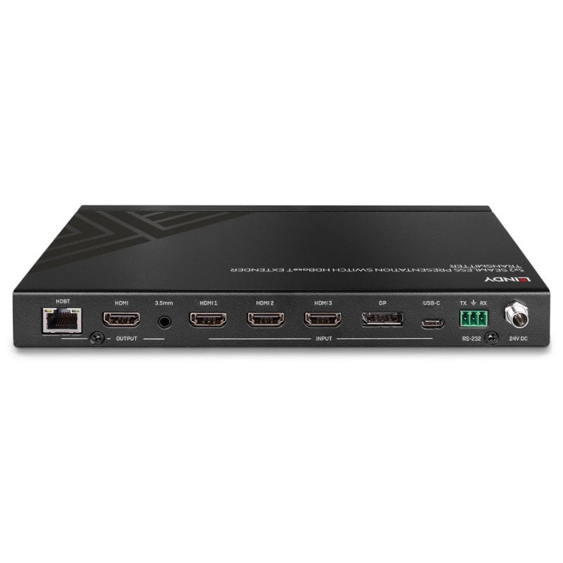 Lindy 5 Port Seamless Presentation Switch HDBaseT Extender - Transmitter | 38338 AV Extender Lindy