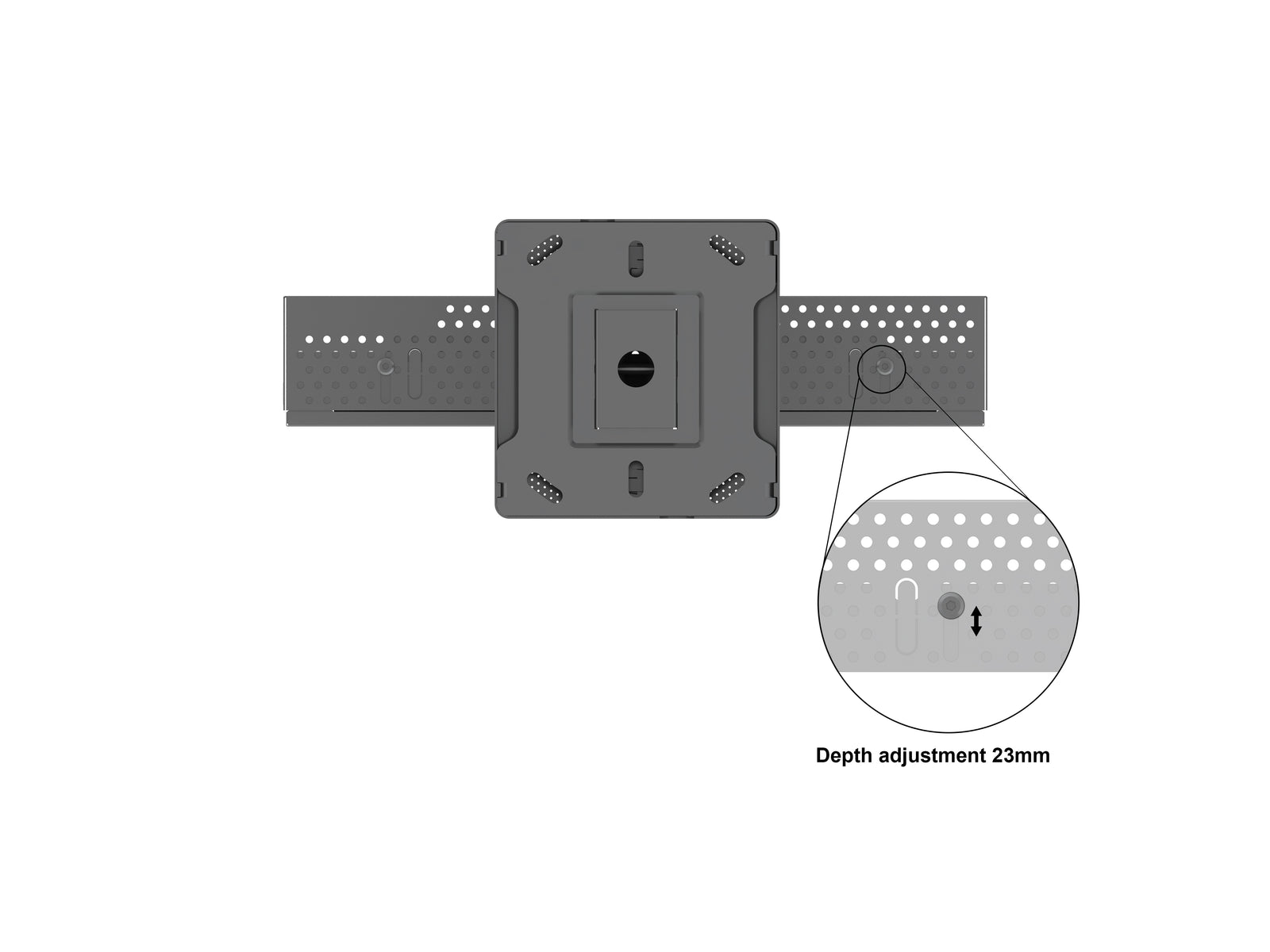 Multibrackets M Pro Series Enclosure 32" Ceiling Small Black Signage Display Enclosures Multibrackets