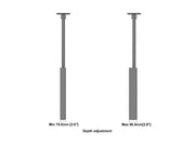 Multibrackets M Pro Series Enclosure 32" Ceiling Small Black Signage Display Enclosures Multibrackets