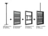 Multibrackets M Pro Series Enclosure 32" Ceiling Small Black Signage Display Enclosures Multibrackets