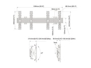 Multibrackets MBW2x1UP Push In Pop Out M Wallmount Pro - (32" - 55") Wall Mount Bracket Multibrackets