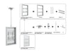 Multibrackets M Pro Series Enclosure 32" Ceiling Small White Signage Display Enclosures Multibrackets