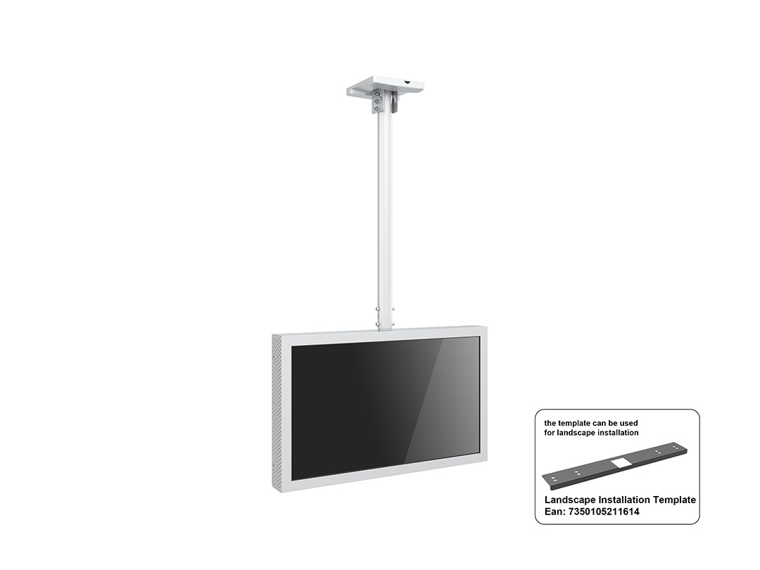 Multibrackets M Pro Series Enclosure 32" Ceiling Small White Signage Display Enclosures Multibrackets